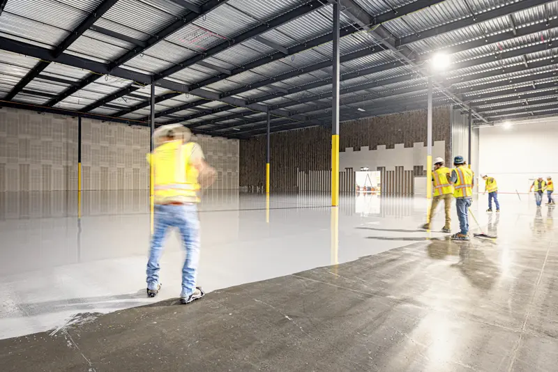Warehouse interior build